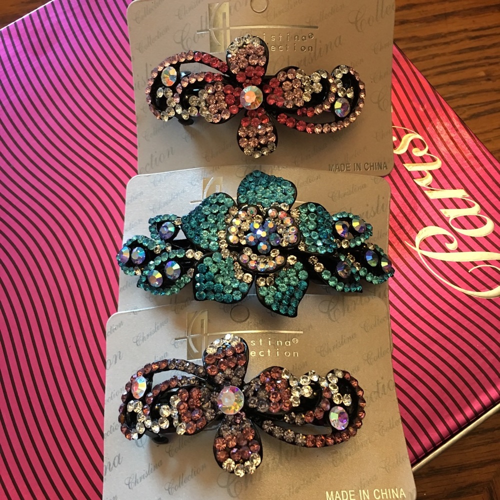 Hair Barrettes 3-piece